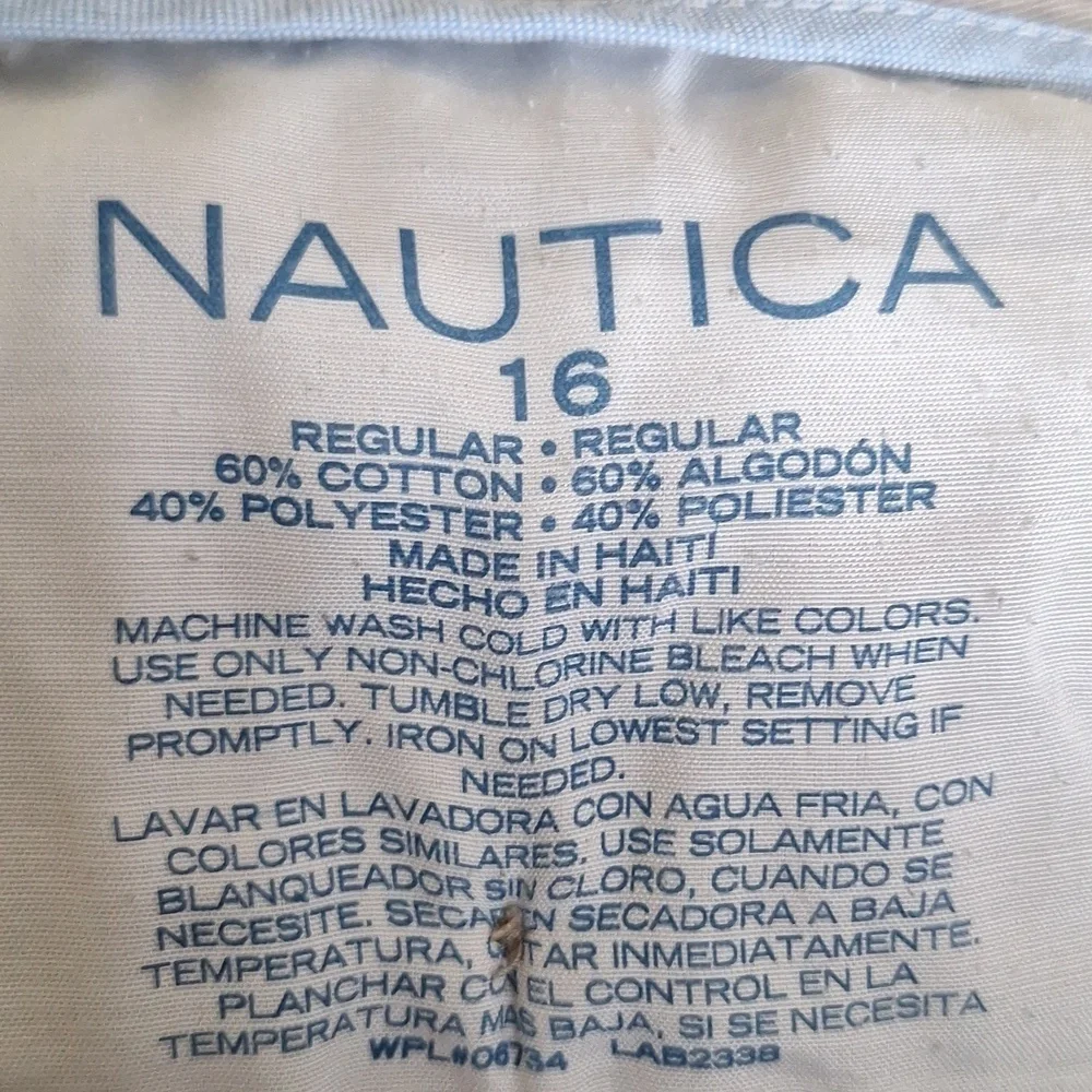 Nautica Boys Khaki Pants Size 16